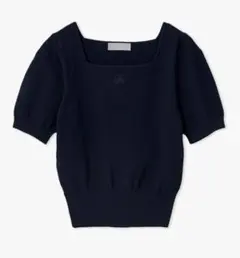 【新品未使用】CELFORD♪刺繍入りスクエアネックニットプルオーバー