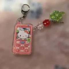 サンリオ　ガラケー風キーホルダー　キティ