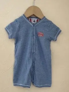 プチバトー ミラレ 6M/67cm 半袖ロンパース