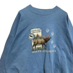 BPMZ スーベニア スウェット 古着 コロラド ベイリー エルク カントリー
