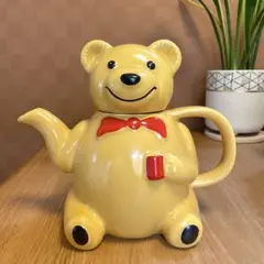 【美品】急須　熊型　イギリス　陶器　置物　インテリア　工芸品　美術品　A1091 美品】急須 熊型 イギリス 陶器 置物 インテリア 工芸品 美術品 A1091