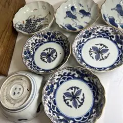 古伊万里 3点まとめセット！中鉢 煮物鉢 小鉢 染付盃洗 骨董 ボウル 染