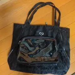 ブラック2ウエイトートバッグ