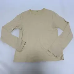 UNIQLO リブTシャツ　イエロー