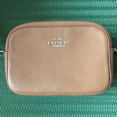 COACH ショルダーバッグ レザー ベージュ