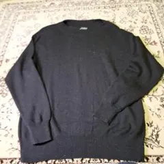 即日発送UNITED ARROWS RELAXING 黒ニットセーター シルク混