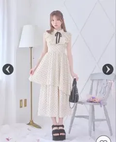 完売品】ミシェルマカロン リボンスリーブワンピース XS - メルカリ