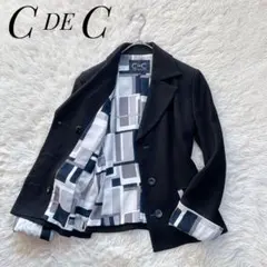 【良品】C DE C　裏地総柄　テーラードジャケット　ウールブレンド　38／Mのサムネイル
