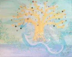 専用ページご購入出来ません開運絵画　流れ水柱様☆流星群日作