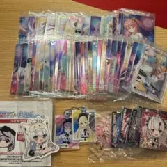 ホロライブグッズ　ウエハースカード46枚、シール5枚、その他5点　まとめ売りのサムネイル