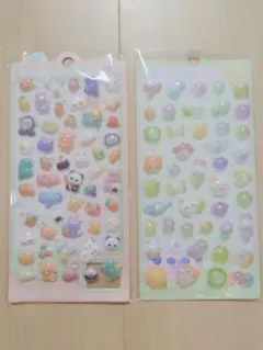 カラフル動物・食べ物シールセット