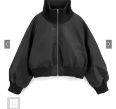 GRL襟2Wayレザーダウンブルゾン［nk77］