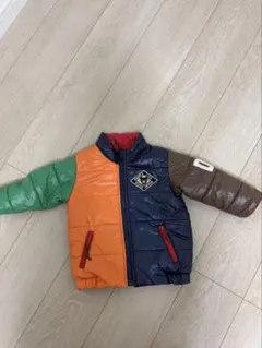 Miki house ダブルビー リバーシブル 中綿コート 80サイズ