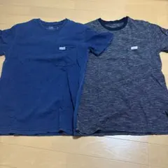 ネイビー・ストライプ 半袖Tシャツ 2枚セットのサムネイル