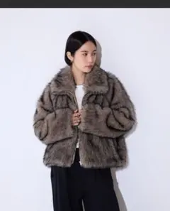 ミックスカラーファーブルゾン