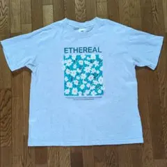 ANME　花プリント半袖オーバーサイズTシャツ グレーのサムネイル