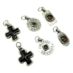 シャネル ピアス用チャーム 6点セット レディース メンズ ブラウン×シルバー