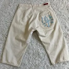EVISU エヴィス ハーフパンツ 7分丈 ホワイトデニム 34