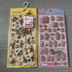 【正規品】プチドロップステッカーおさるのジョージ　うるちゅるモンチッチ