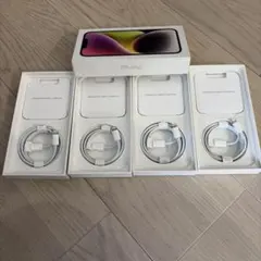 〈Apple純正〉 ライトニング↔︎タイプC 充電ケーブル１m 4本セット＋1本