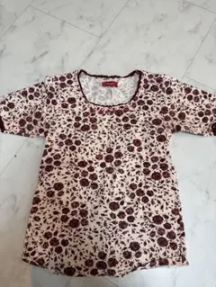 【正規品】PINK HOUSE 花柄 バラ柄 半袖Tシャツ カットソー