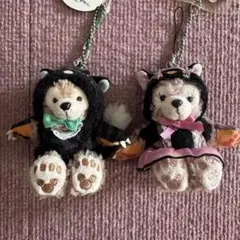【美品】ダッフィー シェリーメイ ぬいぐるみストラップ ハロウィン