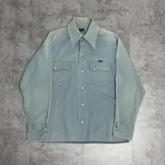 70s BIG YANK denim western shirt ライトブルーのサムネイル