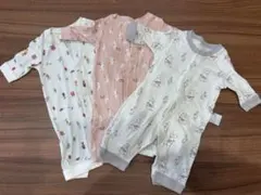 ユニクロ　ベビー　カバーオール3枚　60サイズ