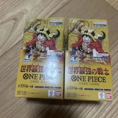 ワンピースカード 世界最強の戦士 2BOX - メルカリ