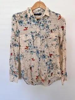 花子様専用　ZARA WOMAN 花柄長袖シャツ Mサイズ