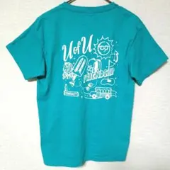 GILDAN【キッズM】プリントTシャツ ターコイズブルー 古着のサムネイル