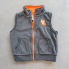 Carter's カーターズ フリース ベスト 9M グレー キツネ