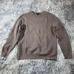 【ユニクロ】ベージュ ニットセーター Lサイズ