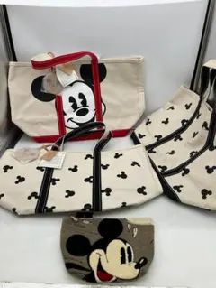 ミッキーマウス トートバッグ・ポーチ　4点セット　まとめ売り