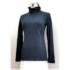 ユニクロ　ヒートテックフリースTシャツ　Mサイズ　濃緑　プルオーバー　カットソー