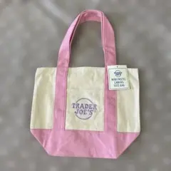 TRADER JOE'S ミニトートバッグ ピンク