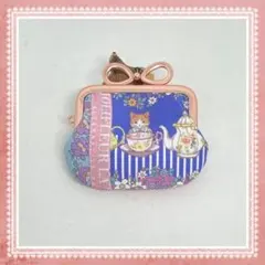 ハンドメイドがま口ミニポーチ☆yukiemonTOYナイトボックス♧レッド