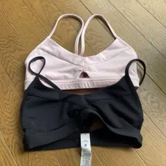 ルルレモンヨガブラ 2色セット ピンク ブラック