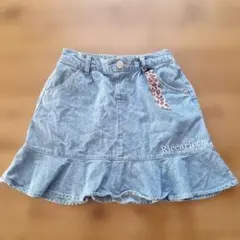 Riccaricca フリル付きデニムスカート 150