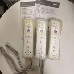 Wiiリモコン 白の3個セット！　カバー付き