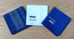 ピエールバルマン ピエールカルダン メンズ ハンカチ 3枚セット