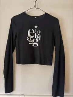 sheinブラッククロップドTシャツ