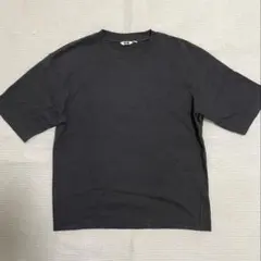 UNIQLO U エアリズムコットンオーバーサイズT L ボーダー