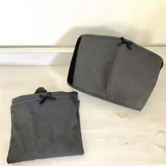 犬印アカチャンホンポ共同開発妊婦帯★やわらかはらまき＆ベルトセットM〜Lグレー