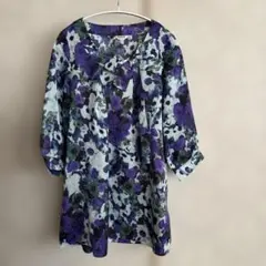 INGEBORG 花柄リボン付きチュニック　size9