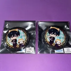 ブルーロック 中外　ラスカル カフェ グリッター缶バッジ 2個セット　糸師凛