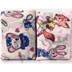ズートピア 仲良し ジュディ ニック エコバッグ ２種セット 可愛いデザイン ♡のサムネイル