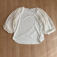 earth music&ecology☆袖シフォンカットソー☆