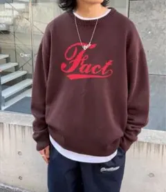 【Who’s who gallery】 Fact ロゴニット　ブラウンのサムネイル