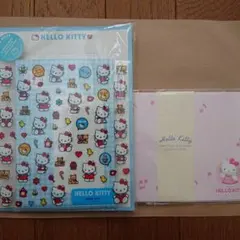 ハローキティ レターセット レトロ シールセット 封筒 HELLO KITTY